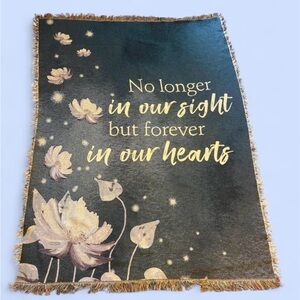 Forever in our hearts tapestry blanket